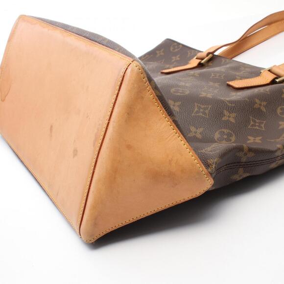 LOUIS VUITTON Authentic Brown Monogram Leather Tote Bag - Picture 10 of 11